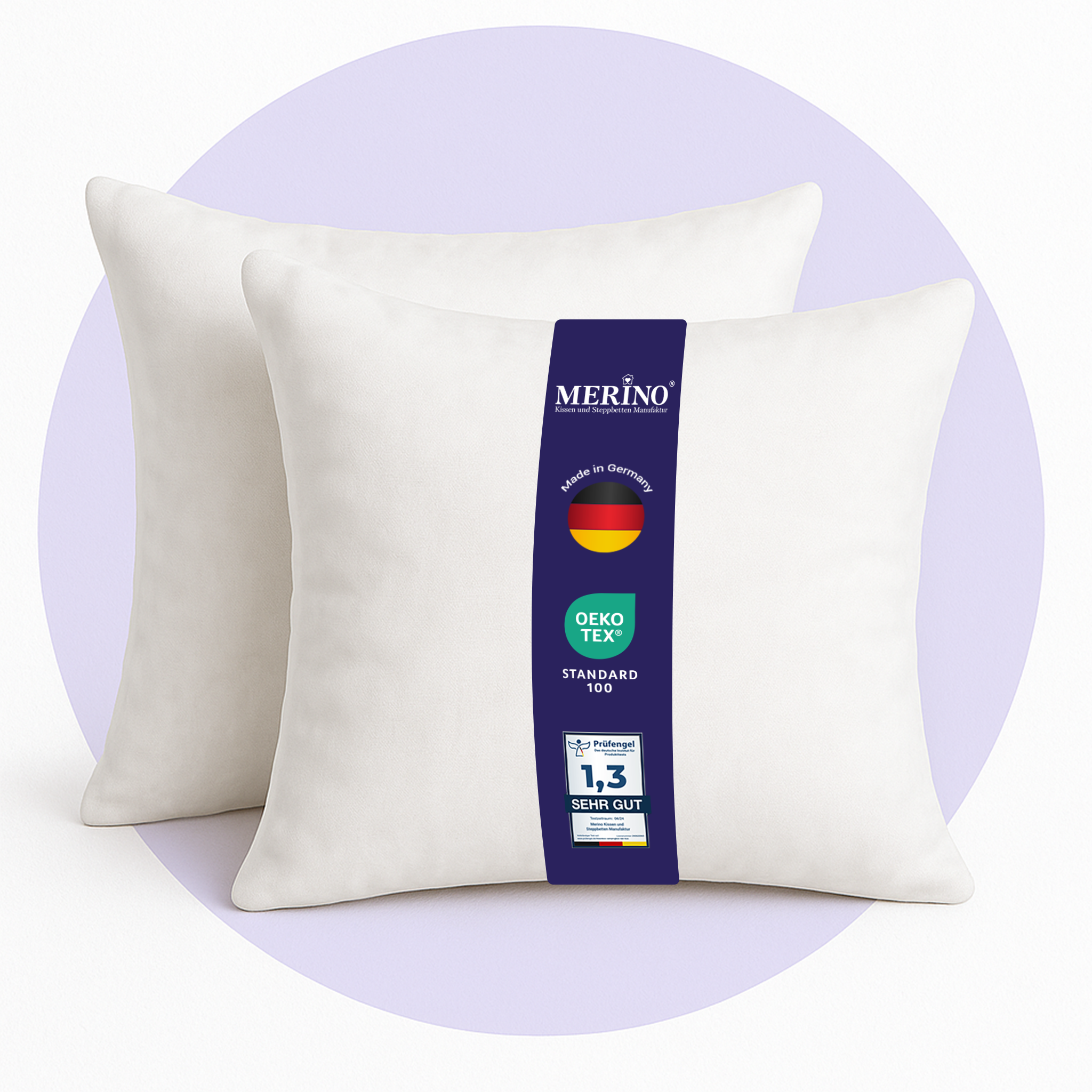 Serie “Easy Classic” Kopfkissen Set | Innenkissen | Schlafkissen | Füllkissen mit Reißverschluss