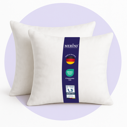 Serie “Easy Classic” Kopfkissen Set | Innenkissen | Schlafkissen | Füllkissen mit Reißverschluss