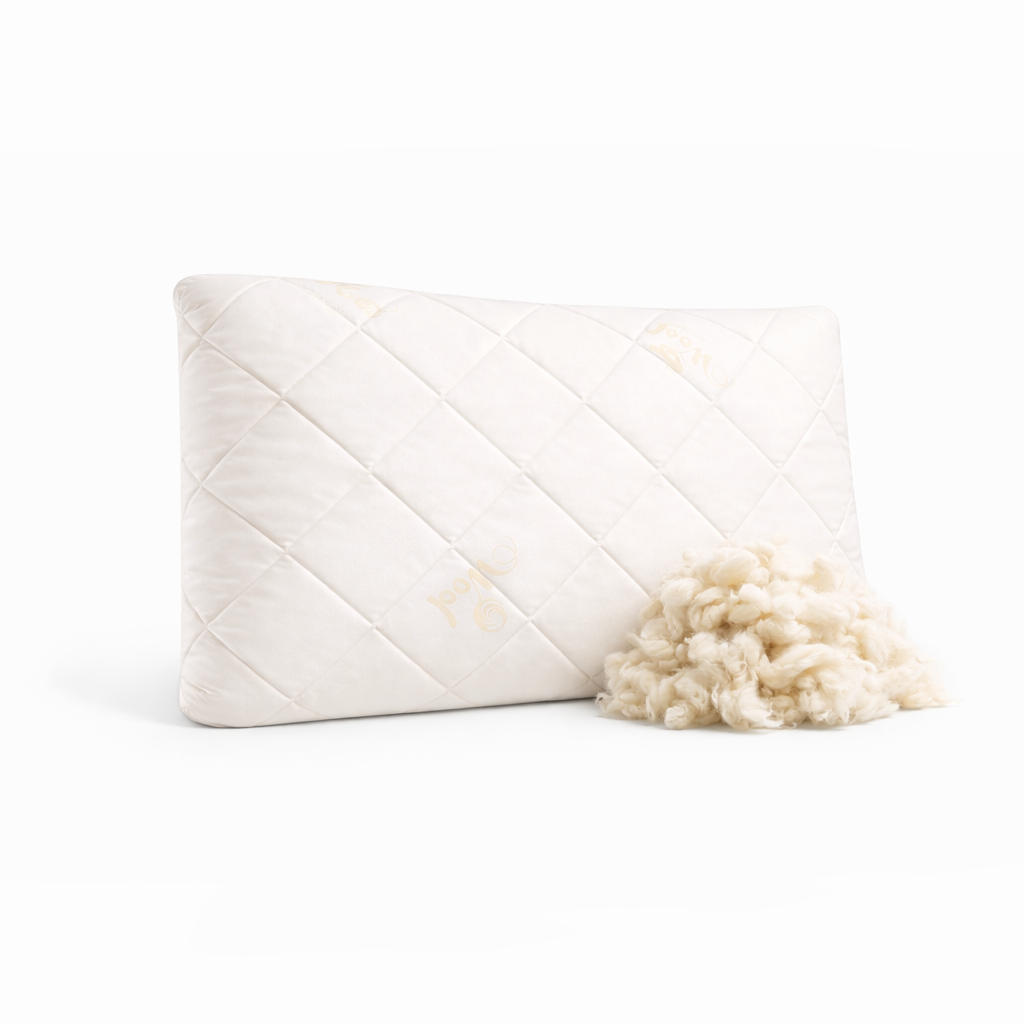 Premium Perle Schafschurwolle Kissen – Natürlich, Atmungsaktiv & Temperaturregulierend