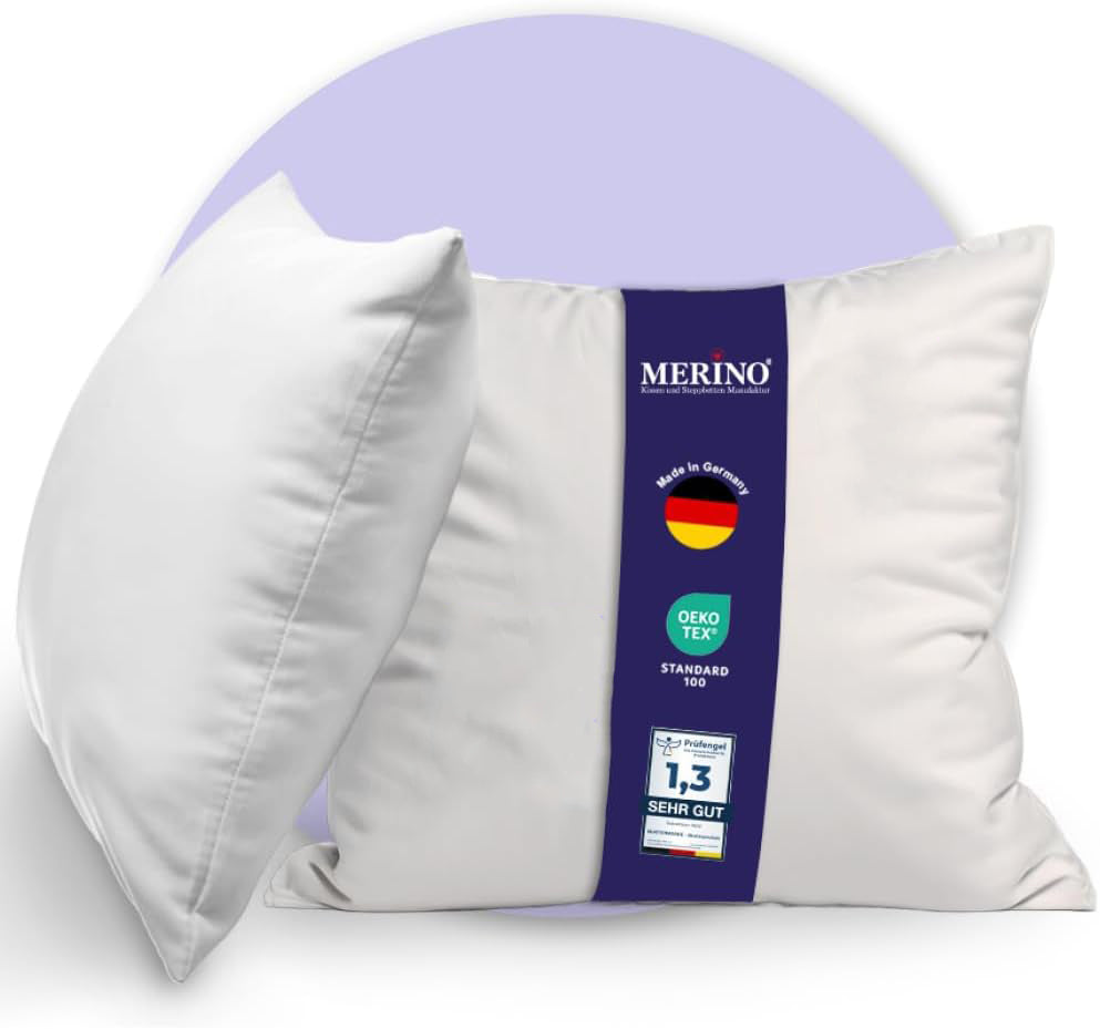 Serie “Standard” Premium Kopfkissen | Weiches & formstabiles Kissen mit Baumwollbezug