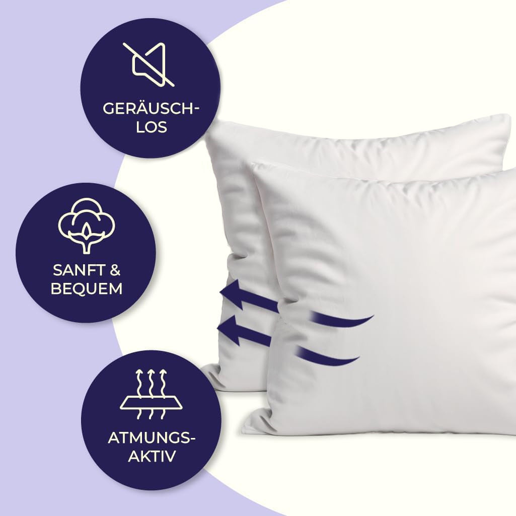 Serie “Standard” Premium Kopfkissen | Weiches & formstabiles Kissen mit Baumwollbezug