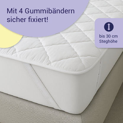 Topper Matratzenauflage – Weicher & pflegeleichter Matratzenschoner aus Microfaser