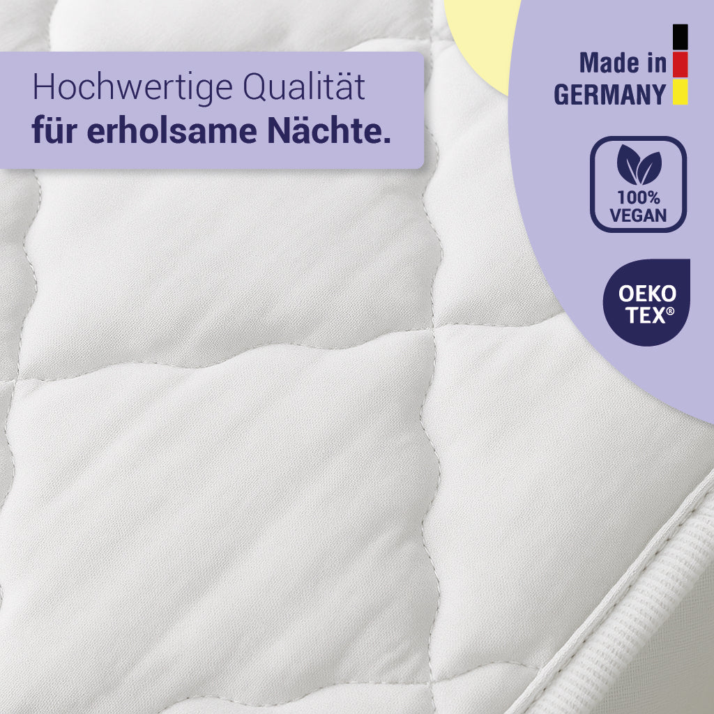 Topper Matratzenauflage – Weicher & pflegeleichter Matratzenschoner aus Microfaser