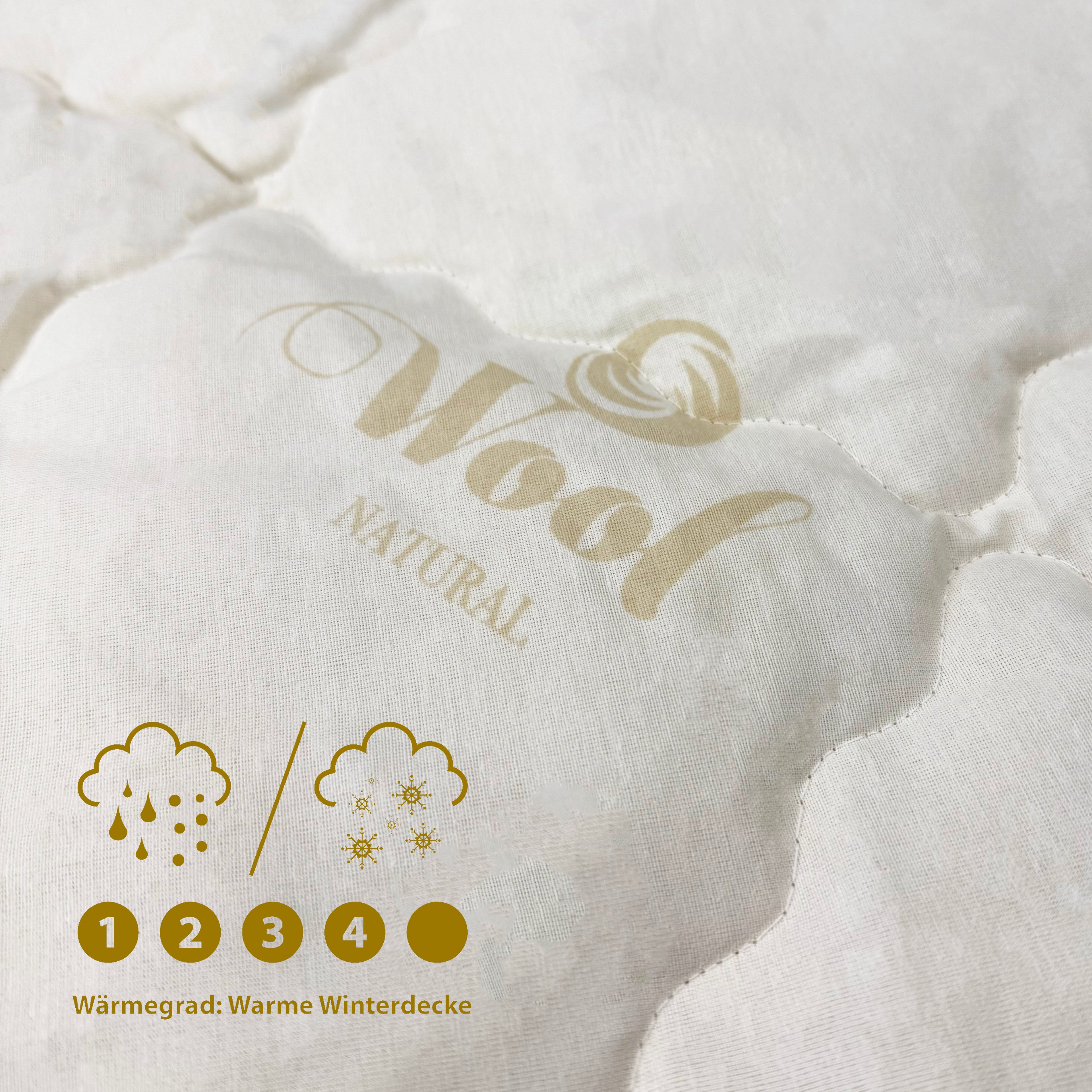 Premium Schafschurwolle Steppbettdecke – Natürlich & Atmungsaktiv