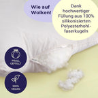 Premium Perle Nackenrolle – Weiches & formstabiles Nackenstützkissen mit verstepptem Baumwollbezug