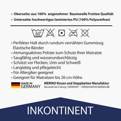 Premium Full-Fitted Matratzenschoner | Wasserdichte & atmungsaktive Schutzauflage