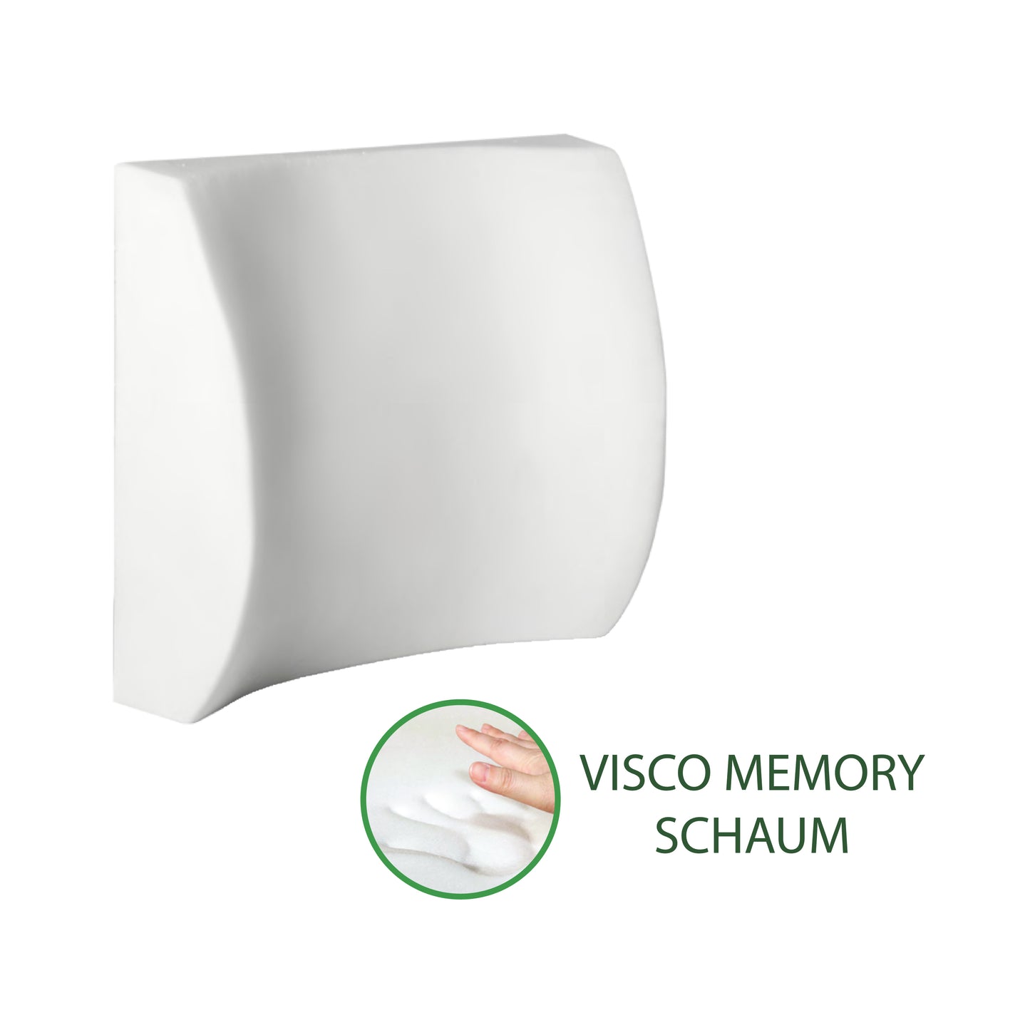 Ergonomisches Rückenkissen mit Memory-Foam