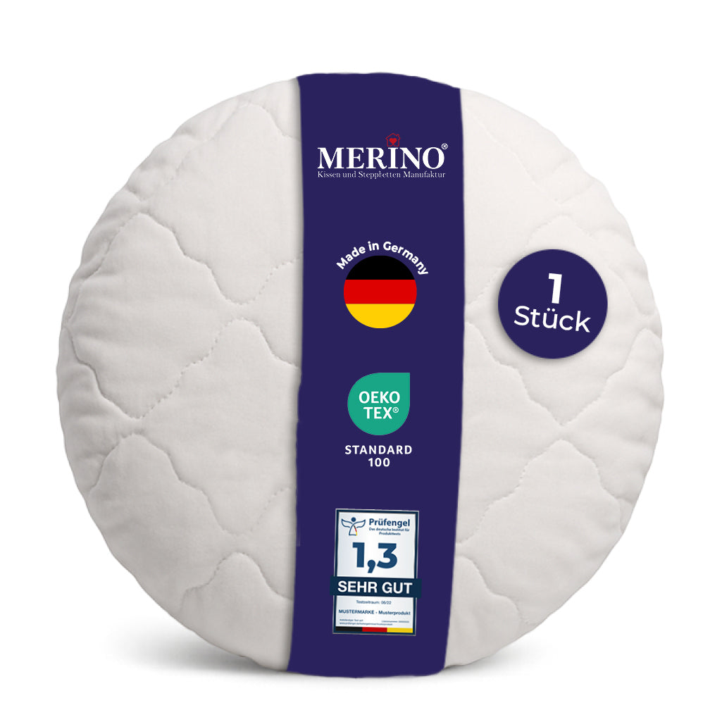 Perle Premium Rundkissen – Weiches & formstabiles rundes Kopfkissen