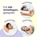 Perle Premium Rundkissen – Weiches & formstabiles rundes Kopfkissen