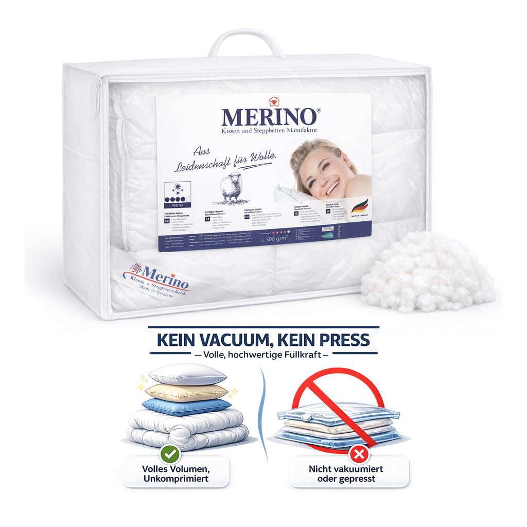 Mono Premium Microfaser Steppdecke - Ganzjähriger Schlafkomfort