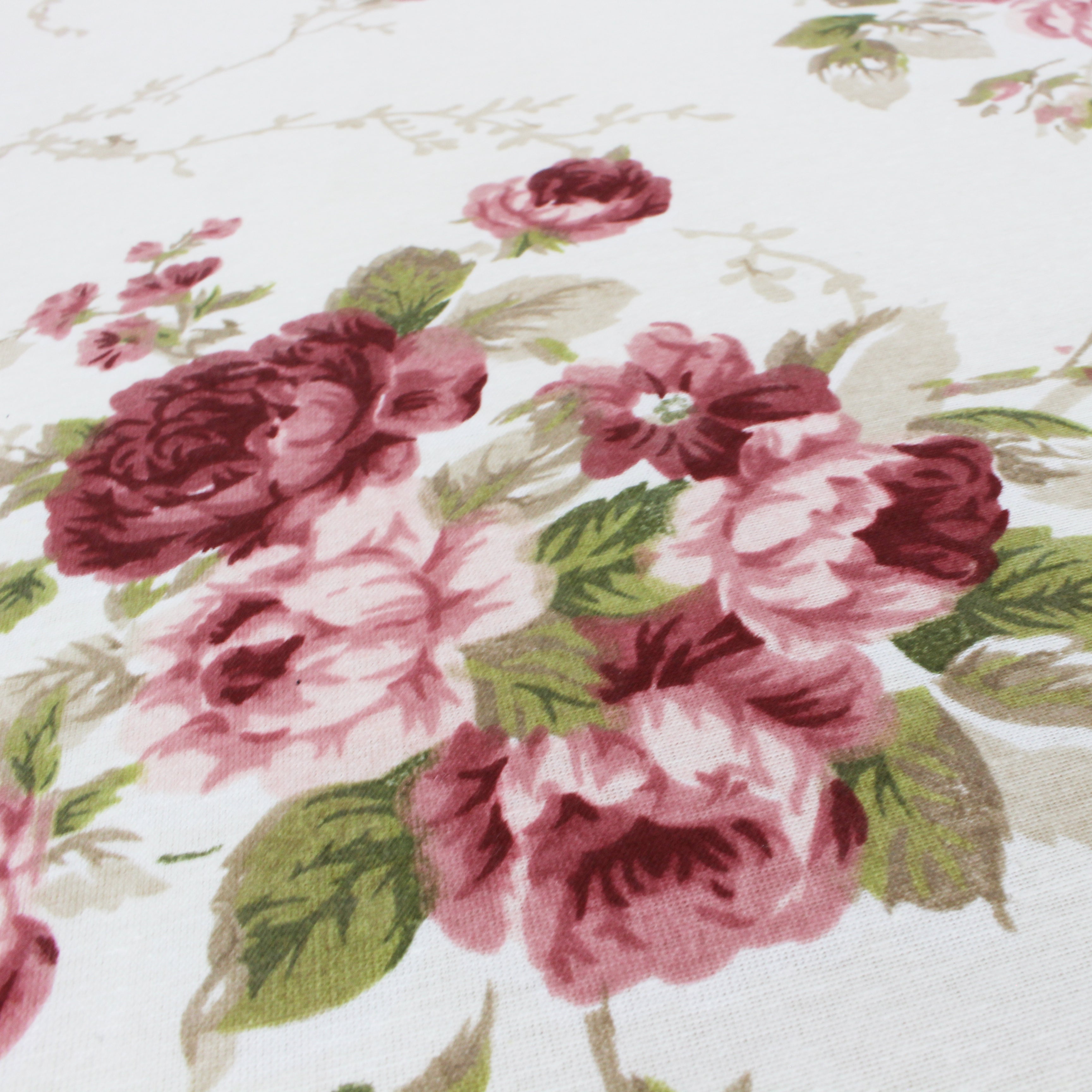 Merino Stuhlsitzkissen Rosenmuster – 4er Set für Innen & Außen