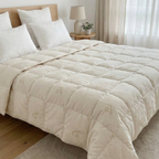 Premium Schafschurwolle Steppbettdecke – Natürlich & Atmungsaktiv