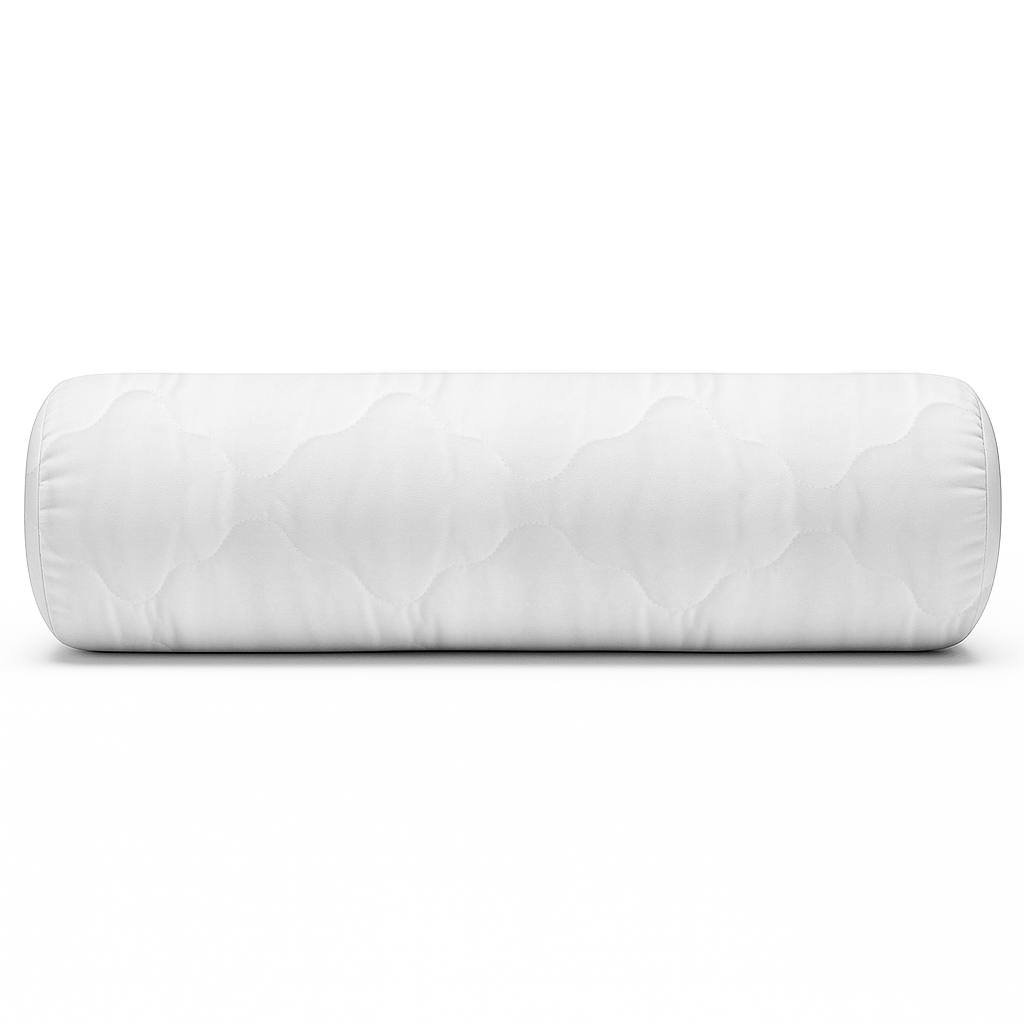 Premium Perle Nackenrolle – Weiches & formstabiles Nackenstützkissen mit verstepptem Baumwollbezug