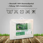 Premium Schafschurwolle Steppbettdecke – Natürlich & Atmungsaktiv