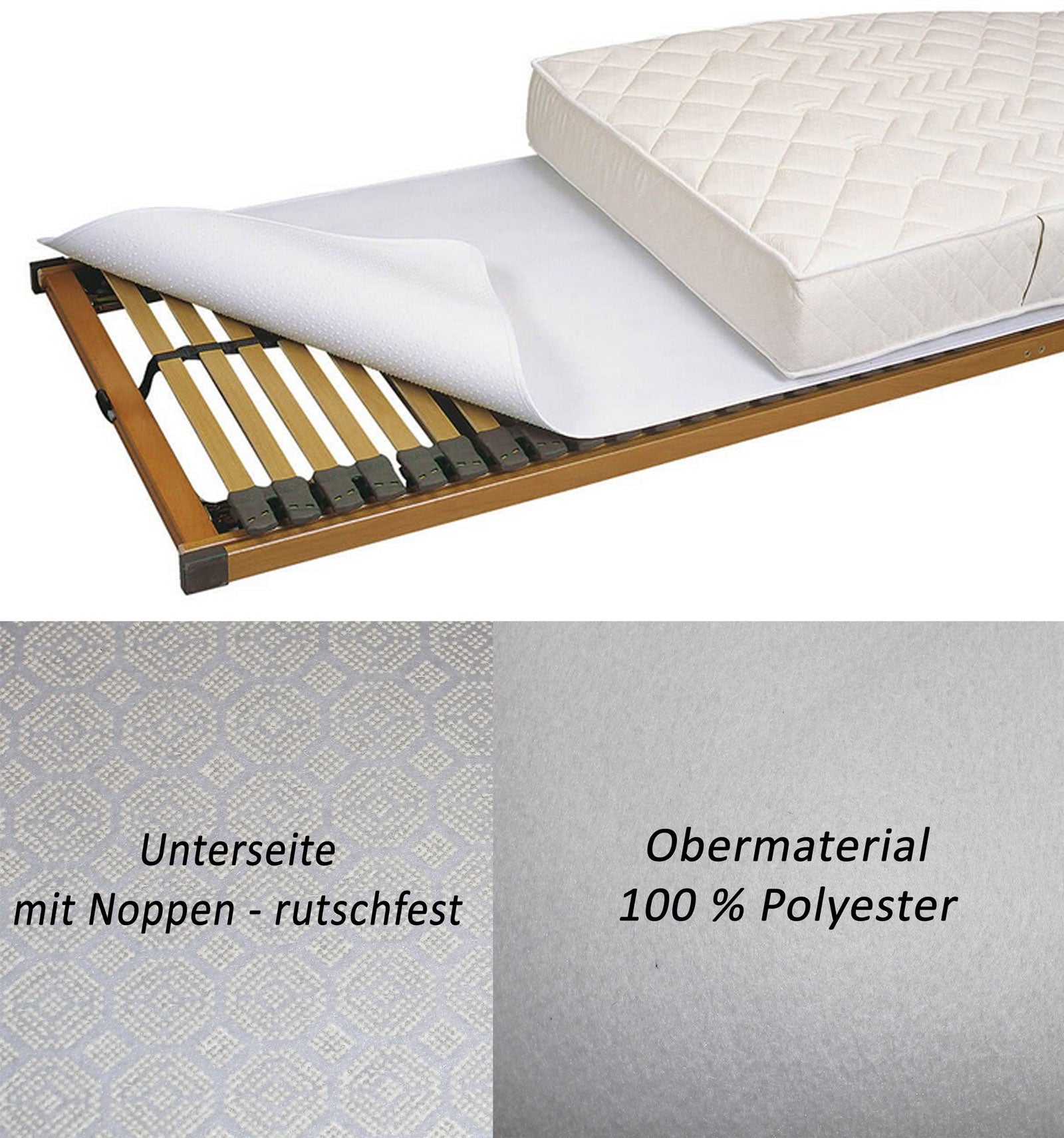 Rutschfeste Matratzenunterlage mit Noppen – Atmungsaktiv, sicherer Halt & Schutz